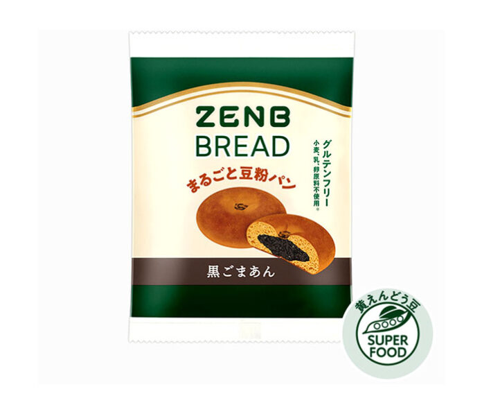 まるごと豆粉パンシリーズに「黒ごまあん」 ZENB JAPAN