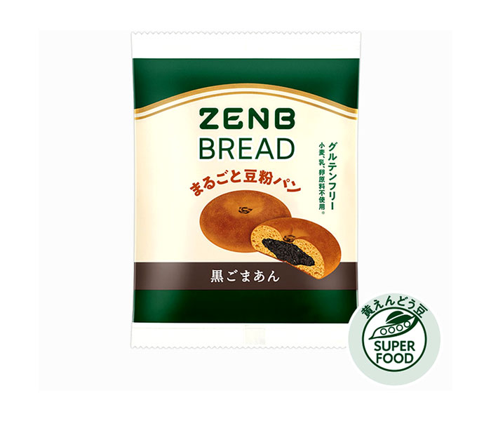 まめごん まるごと豆粉パンシリーズに「黒ごまあん」 ZENB JAPAN