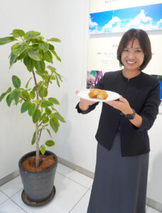 ふわもちコロは次世代に向けた商品と語る藤井綾子氏 「ふわもちコロ」は次世代に向けた商品と語る藤井綾子氏