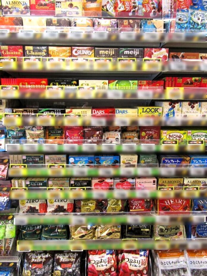 チョコレート売場