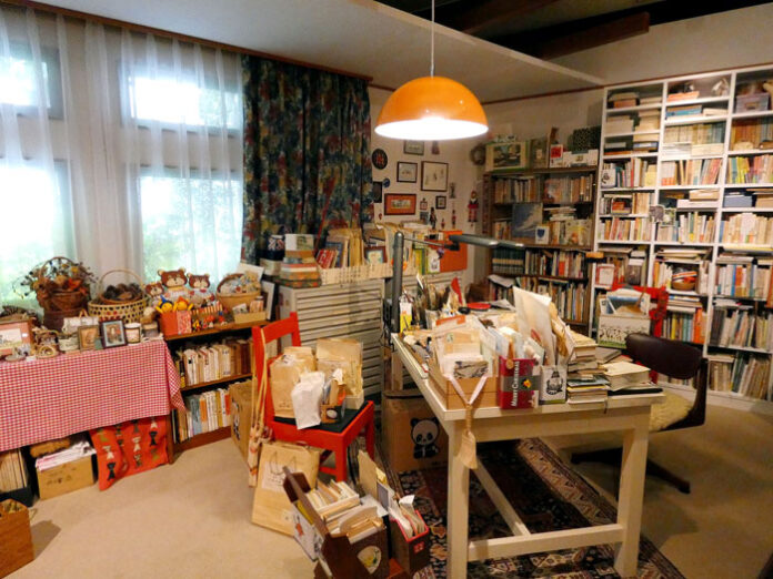 仕事部屋を再現 ⒸKentaro Yamawaki ⒸAkemi Yoshihara ⒸMuseo d’Arte Ghibli