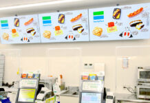 ファミリーマート リテールメディア事業1000億円も視野 “人がいるコンビニ”を価値の軸に 店舗に設置されたデジタルサイネージ(例)