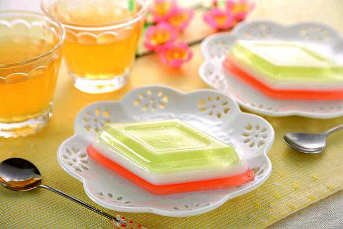 「菱形三色ゼリー」