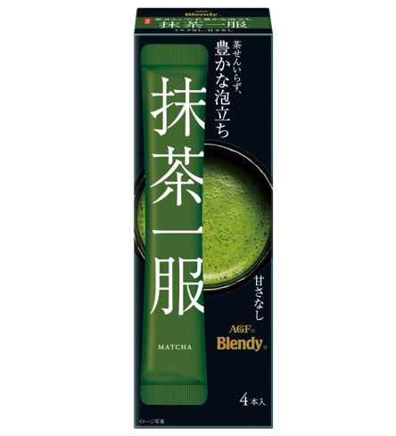 「ブレンディ 抹茶一服 ミルクなし」（4本入り）