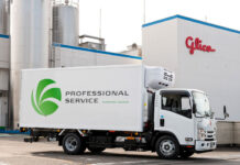 給食用牛乳を低炭素で配送 乳業初、冷蔵燃料電池トラック稼働 江崎グリコ 冷蔵機能を備えた燃料電池トラック