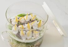 HARIO、蒸し調理の可能性を広げる電子レンジ対応の新器具を開発 一度の加熱で上下二段の調理ができ主菜と副菜を同時仕上げ 「ガラスのせいろ蒸し器」