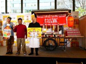 左から野生爆弾のくっきー！さん、鬼越トマホークの金ちゃんさん、良ちゃんさん