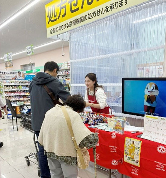 来店者にアンケートを実施