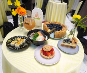 豆乳を使ったスイーツも展示