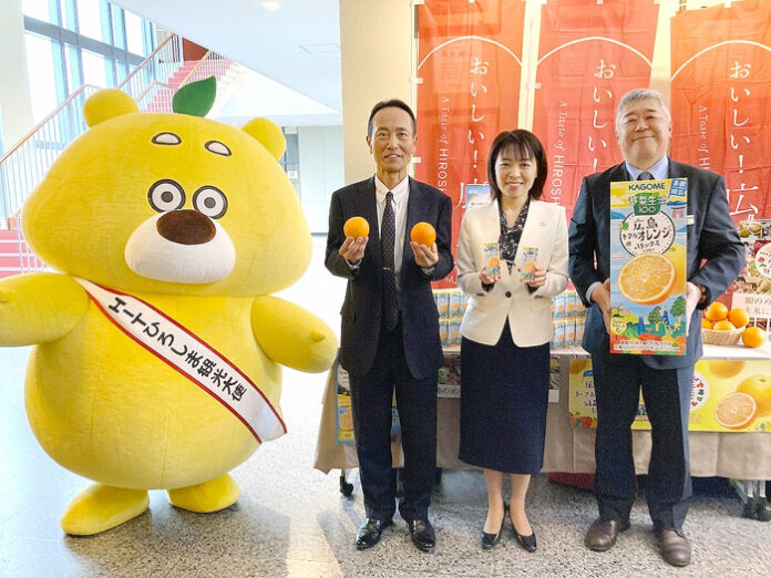 横田美香知事㊥と簗田衛支店長㊨