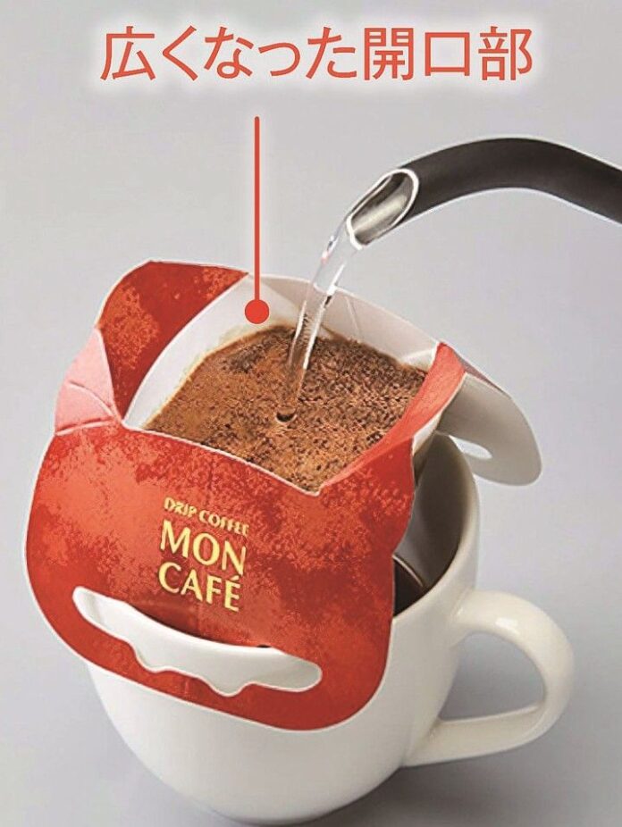 リニューアルでは、1杯あたりのコーヒーの粉量10gに増量したほか、ドリッパー開口部を約25％大きくしてお湯を注ぎやすくした