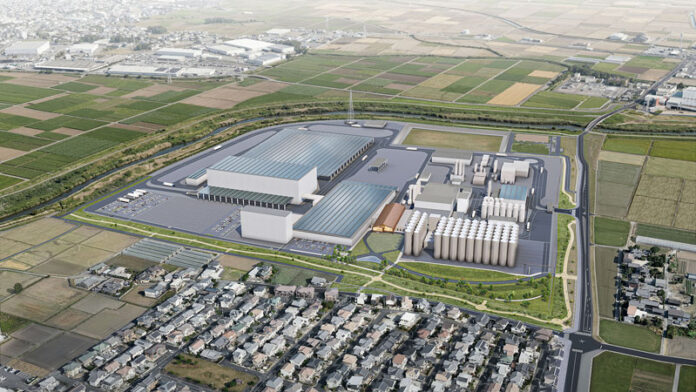 新工場の完成予想図