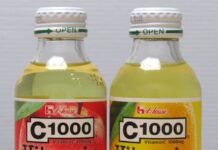 「C1000」ブランド「ビタミンオレンジ」で新境地開拓 おいしさ+ビタミンCに手応えを得て「ビタミンアップル」新発売 左から「C1000ビタミンアップル」「C1000ビタミンレモン」