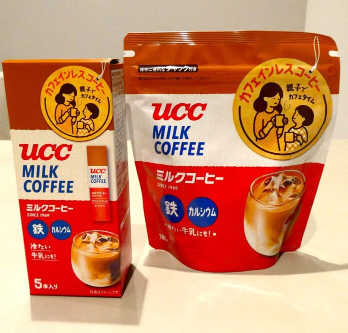 「UCCミルクコーヒー」の紙パック製品とプレミックス製品