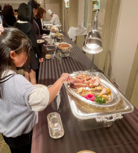 ブッフェの様子