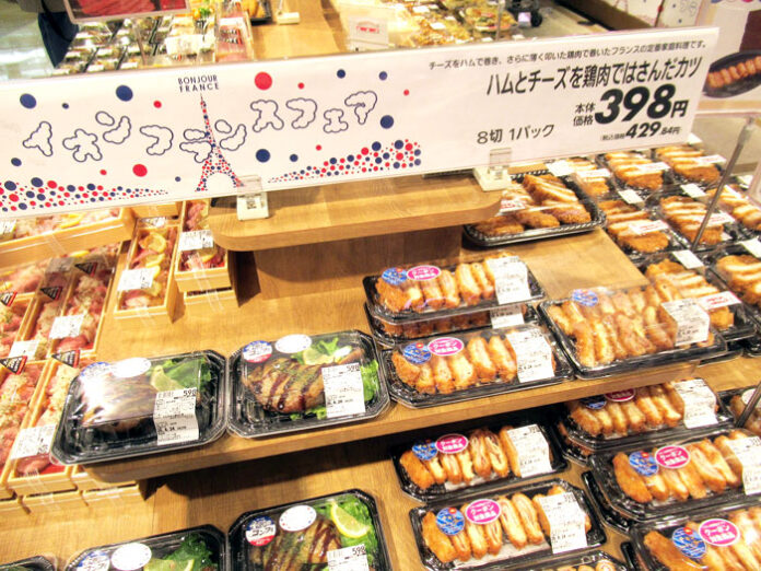 食品コーナー各所で展開