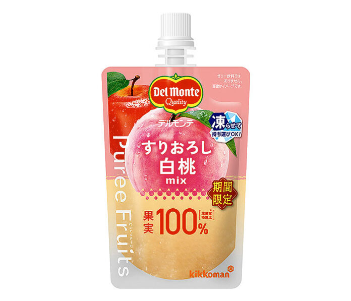 「ピュレフルーツ」に期間限定「白桃」 キッコーマン食品