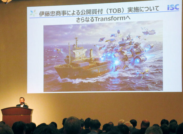 岡本均社長によるプレゼン