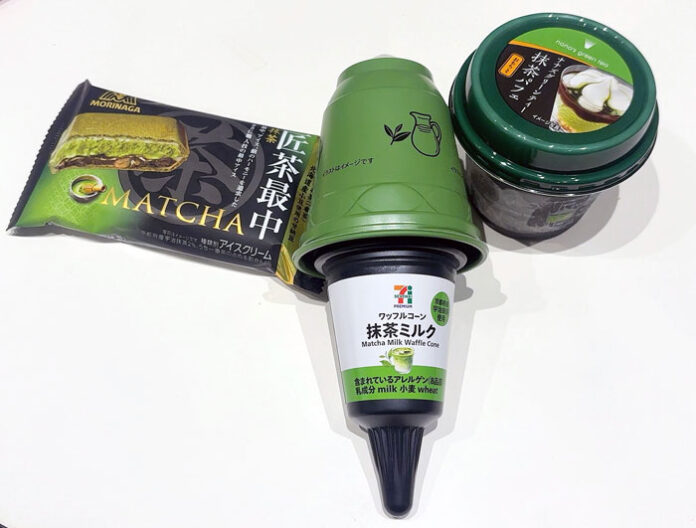 限定抹茶アイス3品