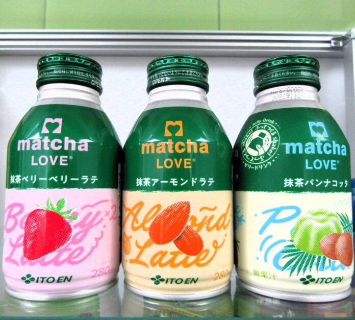 「matcha LOVE」ボトル缶製品