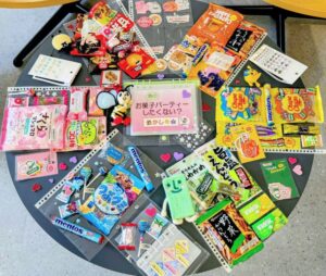 「第5回おかしな会」で作られたお菓子帳のページ