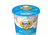 夏太り対策を提案「BifiXヨーグルトα」大容量 江崎グリコ 「BifiXヨーグルトα〈ほんのり甘い・脂肪ゼロ〉」