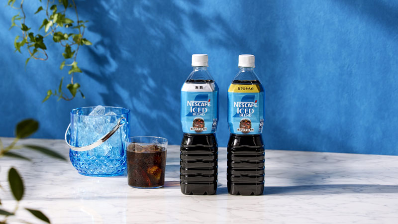 リサイクルPET素材100%の「ネスカフェ ボトルコーヒー」2品