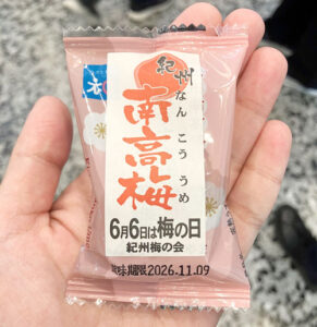 配布した梅干