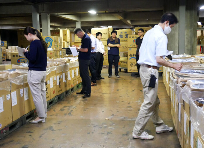 今年最初の海苔入札 出品数・平均単価とも減 大乾