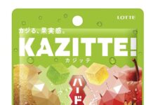 ロッテ、「カジッテ」からキウイとアップルの新フレーバーが登場 公式キャラクター描かれた全4種のパッケージデザインを用意 「カジッテ〈キウイ&アップル〉」