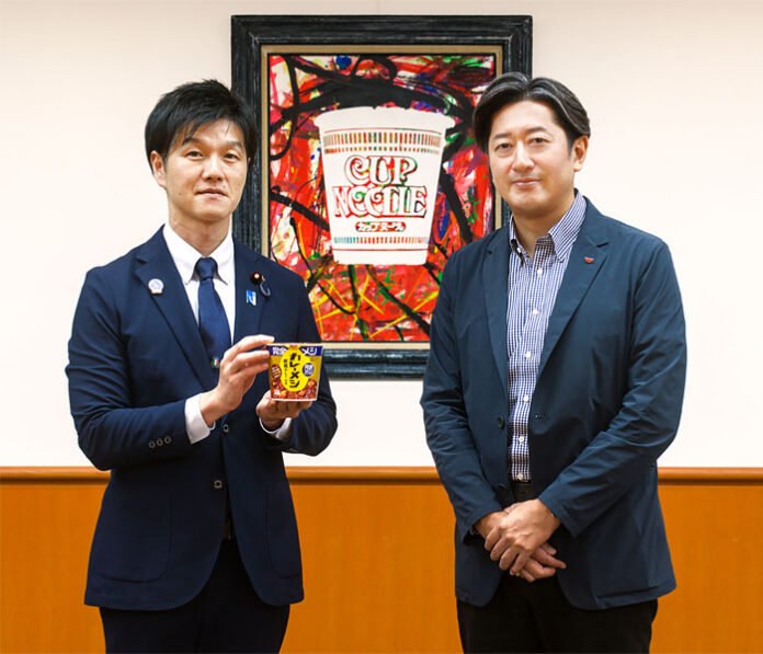 鈴木憲和農水大臣㊧と安藤徳隆社長