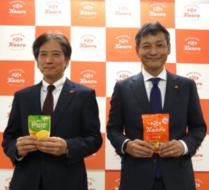 7月31日、決算説明会に臨んだ村田哲也社長CEO（右）と佐藤光記取締役常務執行役員CFO