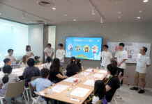 味の素 「うま味部」親子入部イベント クリエーターと「うま味」体験学習 参加者にクリエーターメンバーを紹介