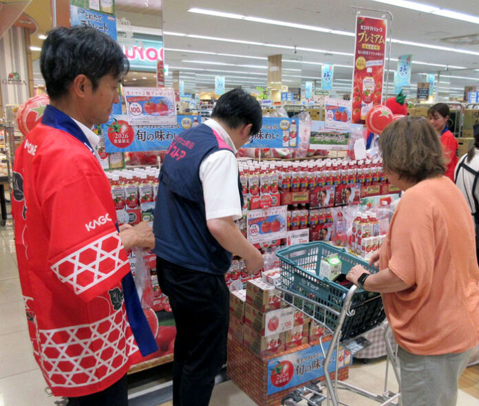 店頭試飲でプレミアム感を訴求