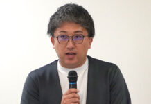 一正蒲鉾 第3次中期経営計画 水産練製品を「魚肉たんぱく食品」に “第3のたんぱく質”として情報発信 中期経営計画を発表する和田祐樹常務執行役員
