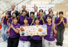 岡山県野菜の拡大へ学生考案のレシピ、店頭で提案 味の素・天満屋ストアなど レシピを考案した学生ら