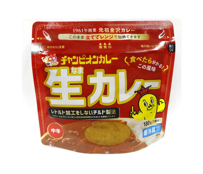 〈こだわりのヒミツ〉チャンピオンカレー「生カレー180ｇ」 レトルト加工しないチルドカレー