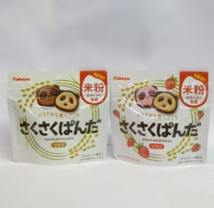 「ミルク」（47g）「いちご」（同）のパウチタイプ2品