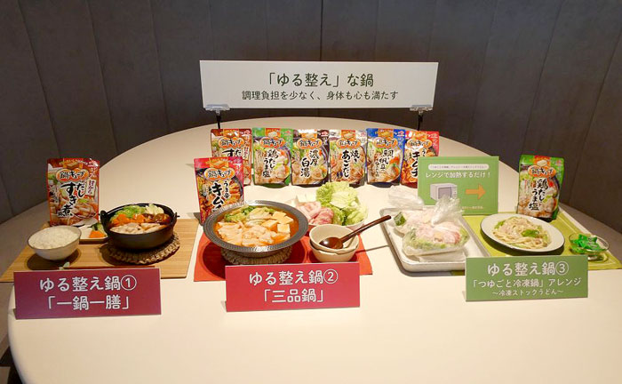 「鍋キューブ」と提案メニュー