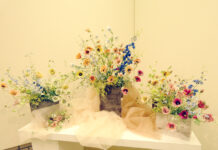 ニップングループのJFS ルナ・フローラ展、華やかに開催 個性豊かなクレイの花一堂に 約40点の作品が一堂に会した