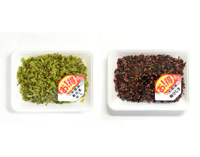 片山食品が秋冬向け販促を強化 にんにく漬を増量、人気の「野沢菜めし」「梅ひじき」に大容量品も投入