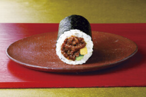 「柿安監修 黒毛和牛の牛すき恵方巻」 「柿安監修 黒毛和牛の牛すき恵方巻」