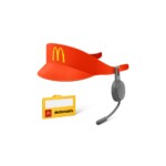 【第2弾】クルーになりきろう!サンバイザー&ネームバッジ©2023 McDONALD’S 【第2弾】クルーになりきろう!サンバイザー&ネームバッジ©2023 McDONALD’S